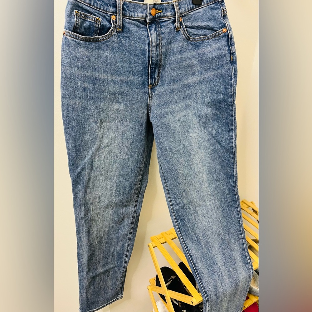 Denim Blue Relaxed Straight Cut - Women's Jeans
